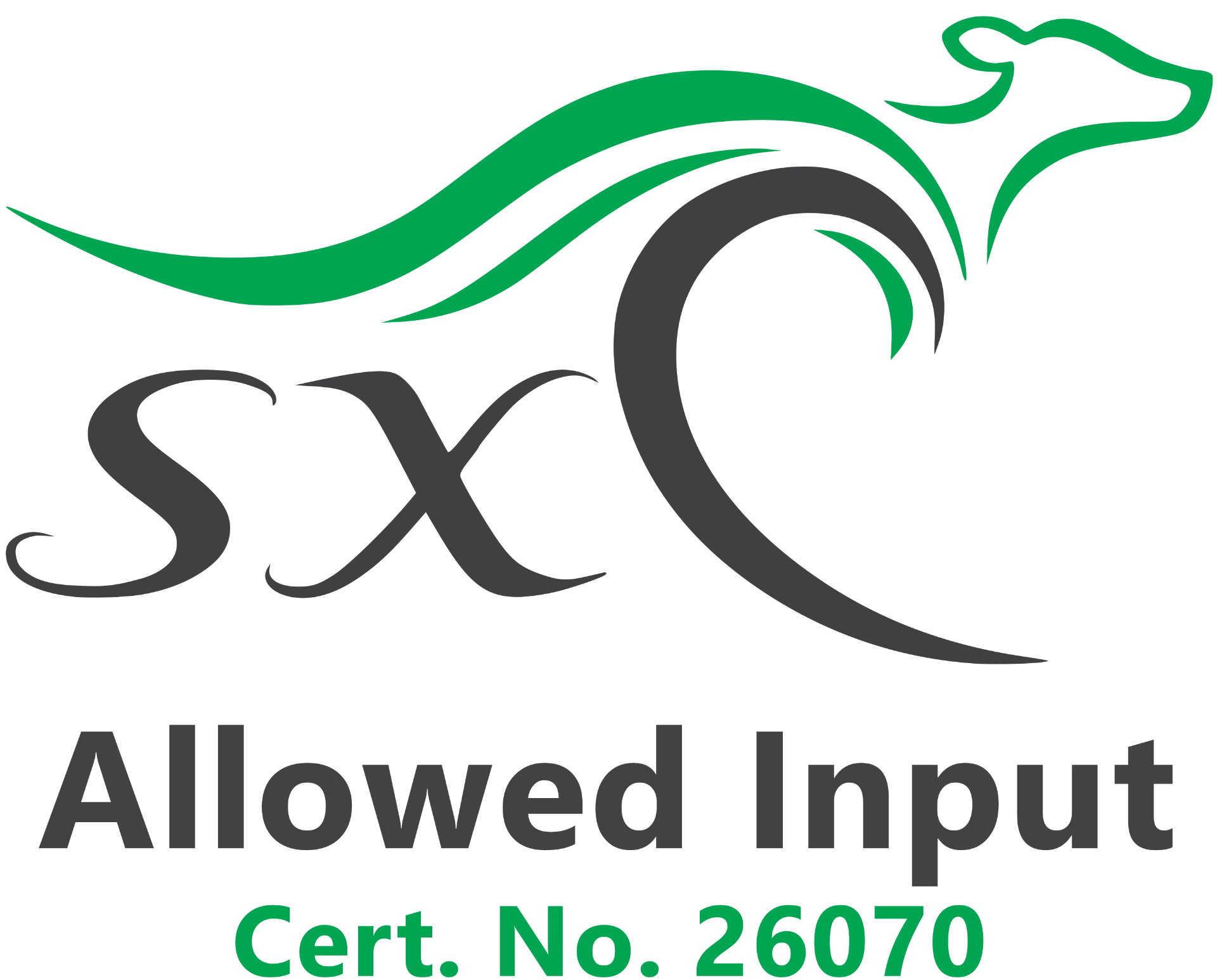 SXC Southern Cross Certified Allowed Input - Cert. No. 26070